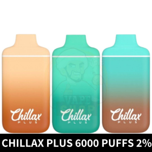 Chillax Plus 6000 Puffs 2% Nicotine rechargeable Disposable Vape in Dubai, UAE