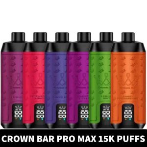 Crown Bar Pro Max Al fahker Disposable 15000 Puffs Rechargeable Vape in Dubai, UAE