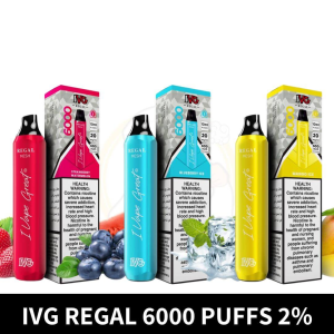 IVG Regal 6000 Puffs 2% Nicotine Disposable Vape in Dubai