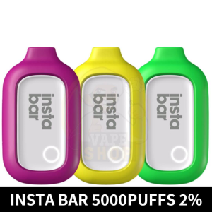 Insta Bar Disposable 5000 Puffs 2% Nicotine Rechargeable Vape In Dubai